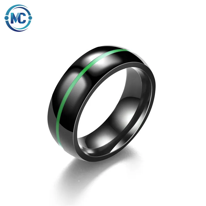 

2021 Wholesale New Rings Men's Jewelry Titanium Steel Ring 2021