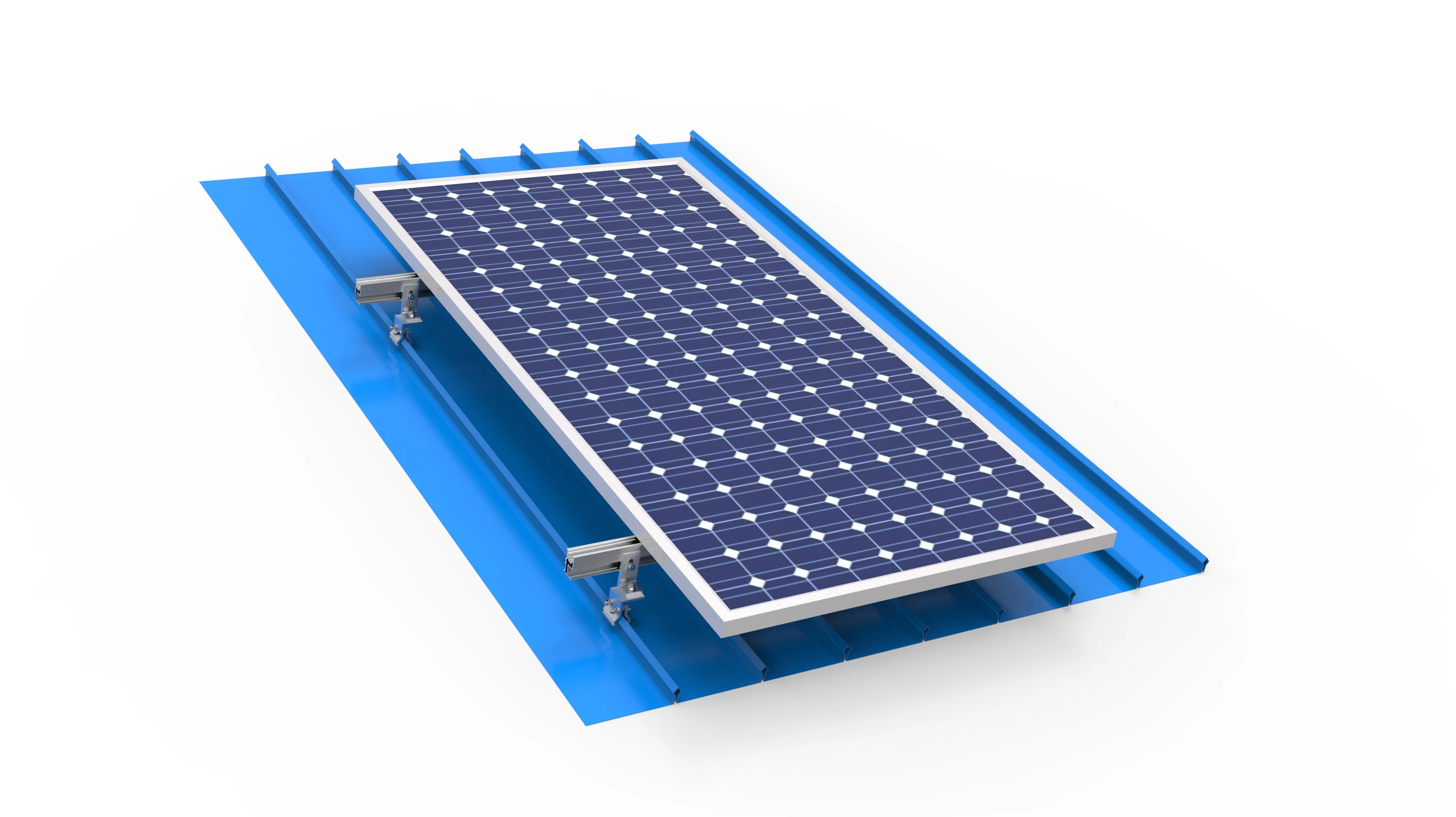 铝太阳能电池板站缝金属屋顶安装结构 - buy 太阳能面板安装结构,太阳