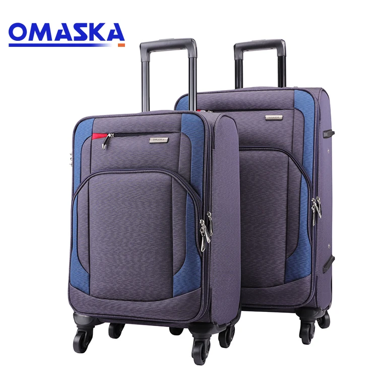 

Custom Hot sale travel nylon fabric carry-on suitcase trolley business luggage