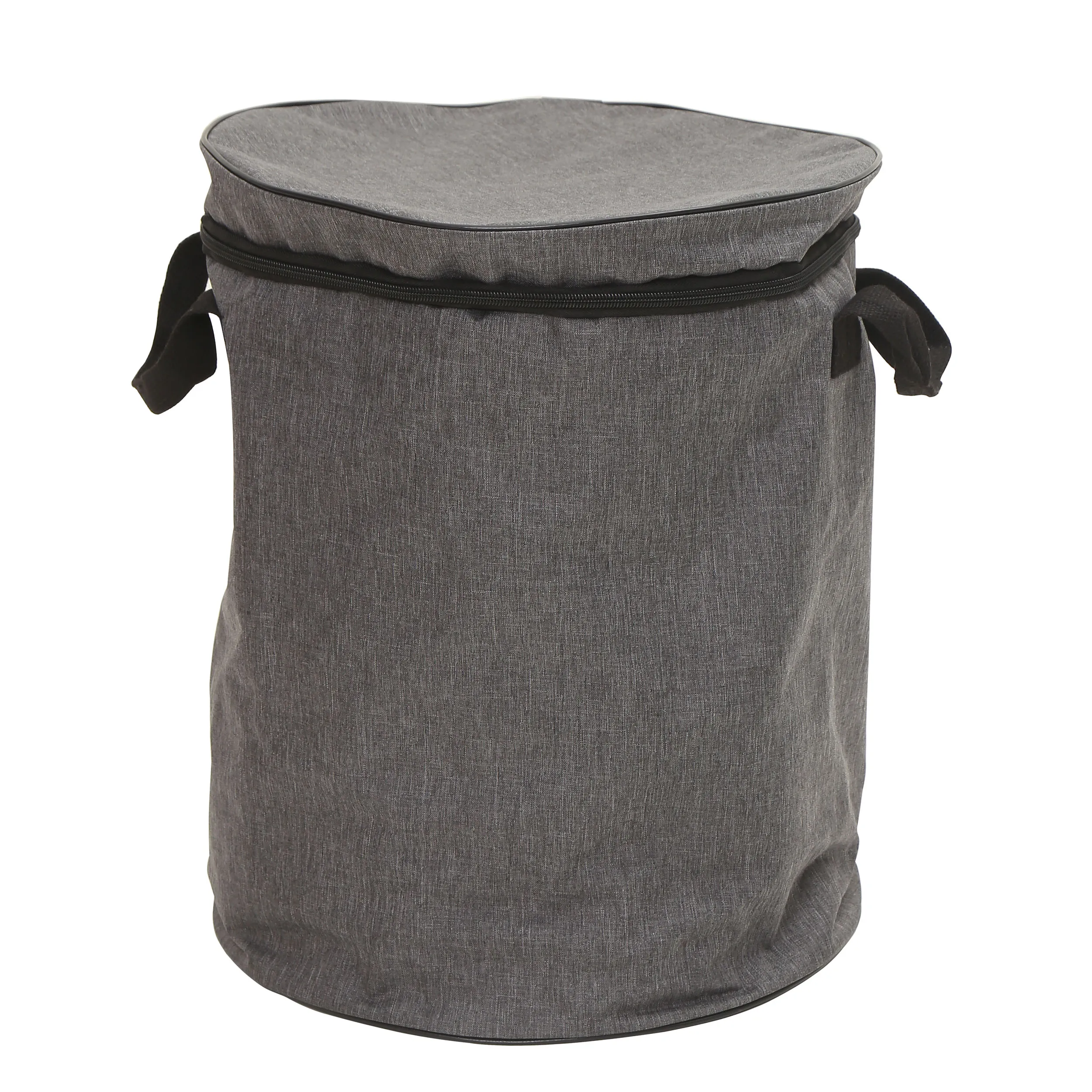 

Portable Toy Storage Basket and Play Mat with Drawstring for Kids Play, Gray