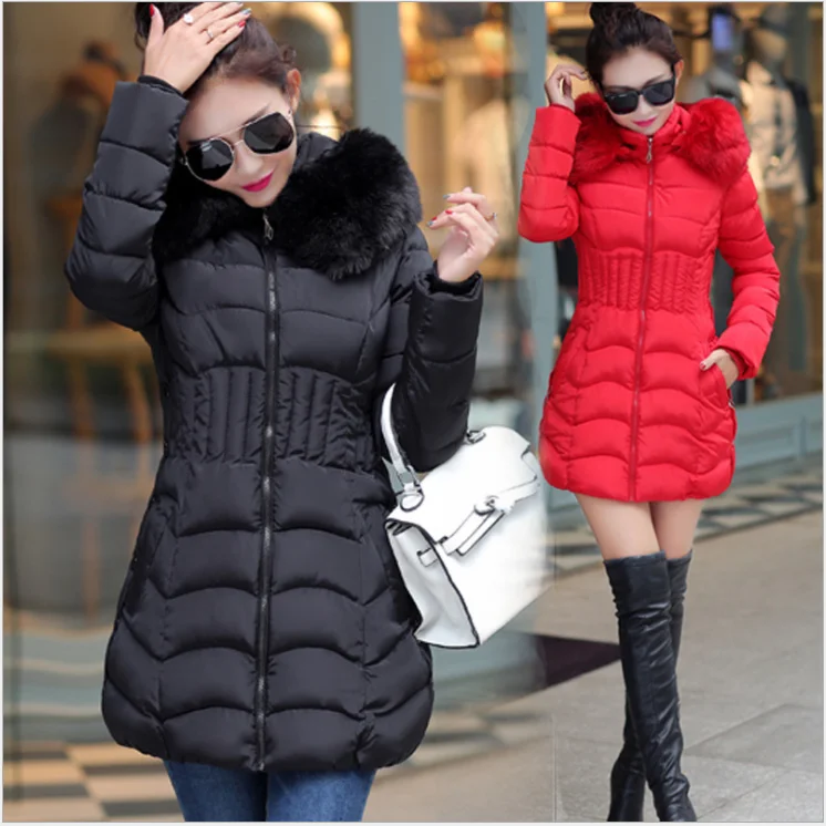 

2020 Mid-length cotton-padded coat women's new winter down warm women long jacket