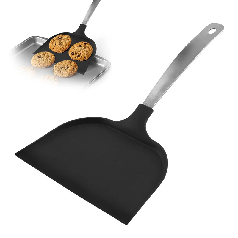 

Hot Sale Stainless Steel 430 and Nylon Big Cookie Spatula Baking tools Cake tools