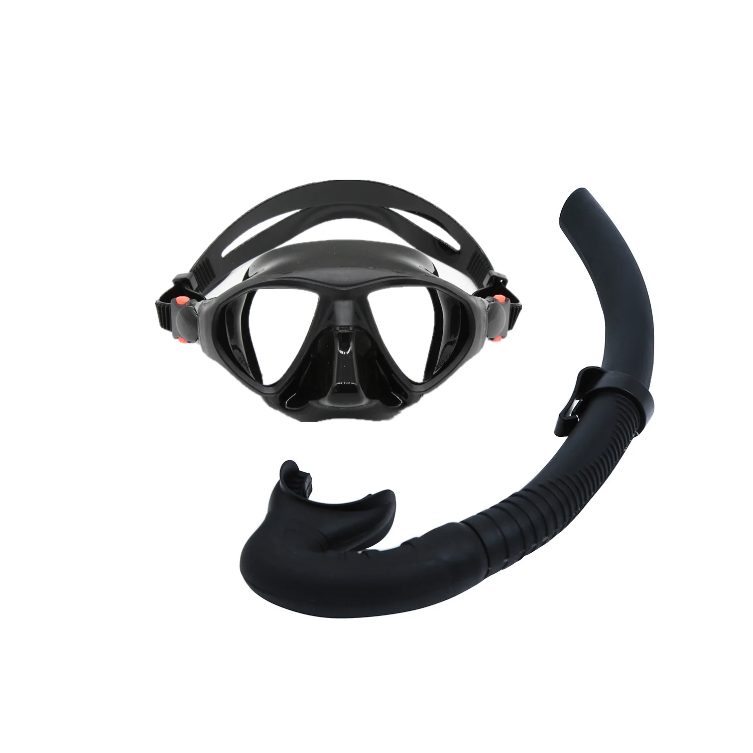 

Scuba diving equipment Dive mask silicone strap Free Diving Tempered Glass Spearfishing Freediving Mask Snorkel Set