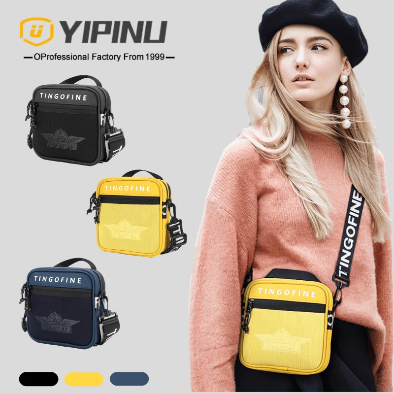 

YIPINU Promotional Small Sport Travel Cross Body College Shoulder Bag For Men, Black,blue,yellow