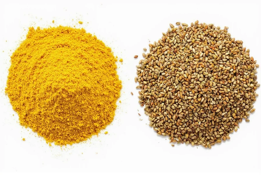 Brown and Yellow Mustard Seeds