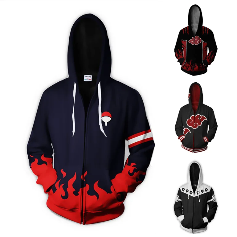 

Hokage Men's Anime Printed Hoodies Clothing Cosplay Japan Anime Jacket Novelty Hoodie, Picture shown