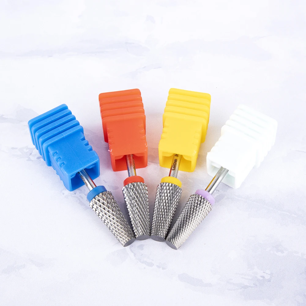 

Beauty 5 In 1 Safety Nail Drill Bit Carbide Tool Bit, Gold;blue;silver;black;rose gold;purple;rainbow