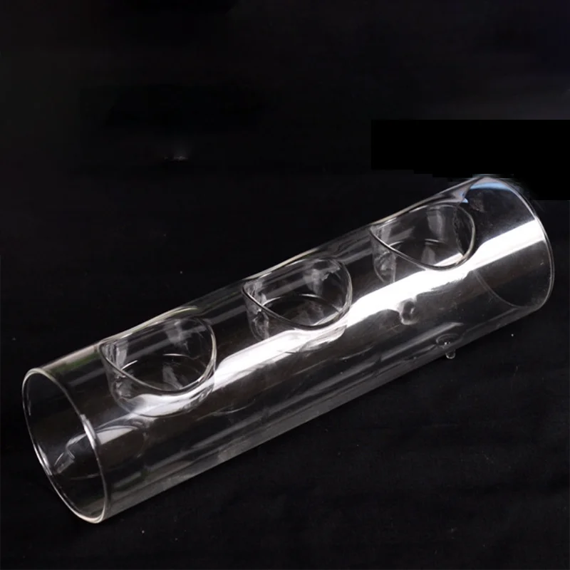 Glass Tube Row Of Tealight Candleholder Buy Clear Glass Tube Tealight