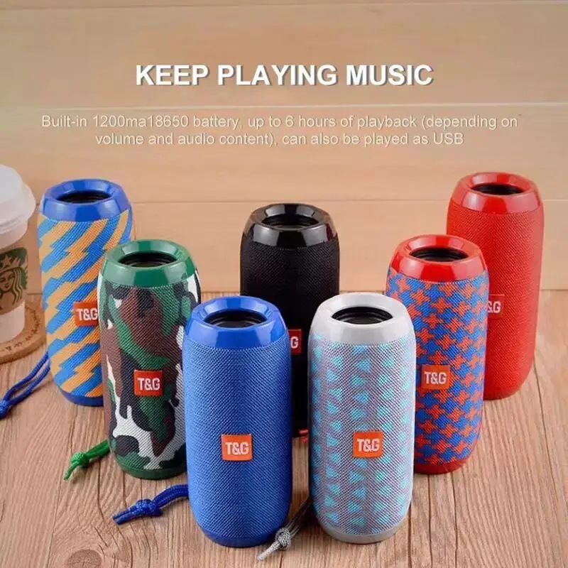 Waterproof Speaker Portable outdoor Rechargeable Wireless Speakers Soundbar Subwoofer Loudspeaker TF MP3 Built-in Mic - ANKUX.COM