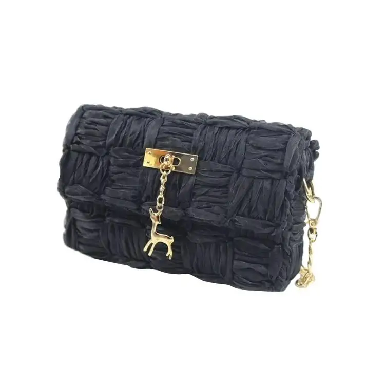 

Handbag DIY Kit Fashionable Handmade Ribbon Chain Bag Pocket Weaving Ribbon bag