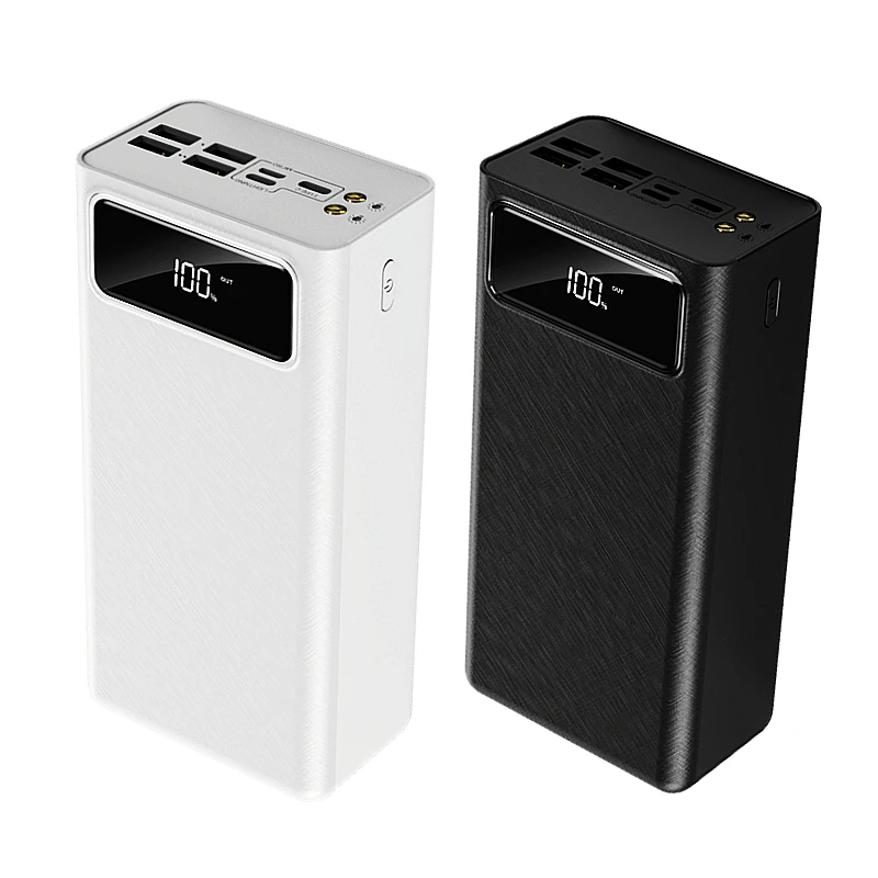 

Best portable charger power bank 30000mah 50000mah mobile phone 30000mah power bank, Black+white