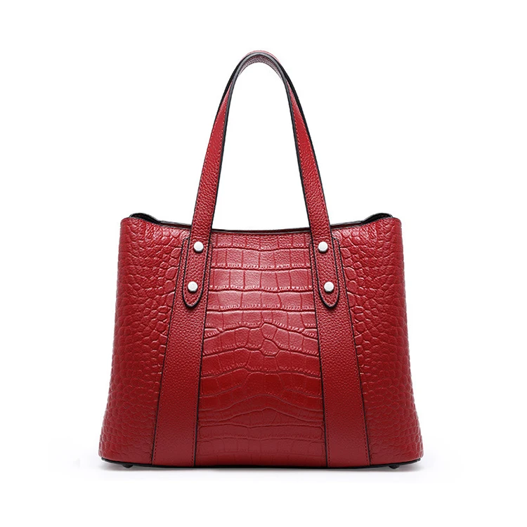 

EGL202 Crocodile pattern designer oem fashion big handbag for women hot sale suka