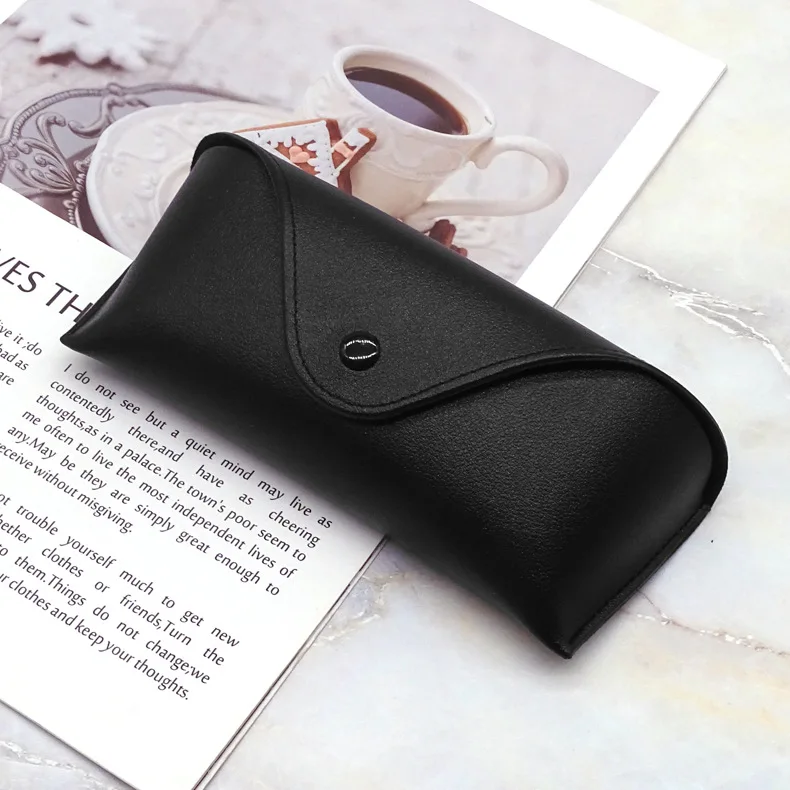 

Customize Soft Cloth Glasses Bag Sunglasses Case Custom Logo PU Glass Leather Case Sunglasses Case Box, Customized color