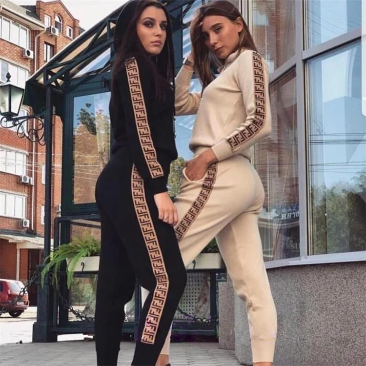 

Tracksuits women's clothing 2021 Sportswear 2 piece set winter Hoodies+Pants suit jogging outfit joggers, As picture show