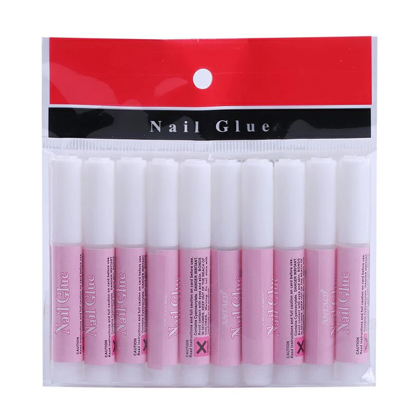 

High Quality Nontoxic Cyanoacrylate Press Brush On Nail Glue 2G, Clear