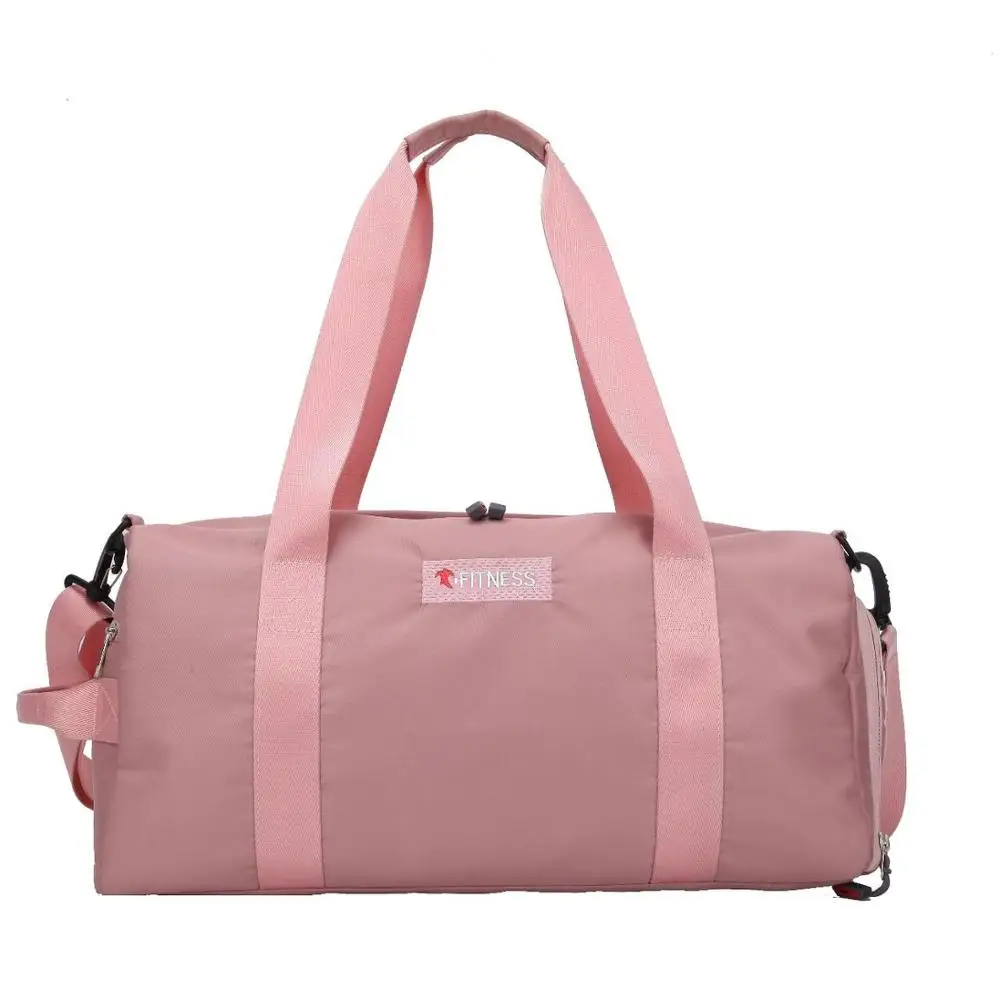 

pink Lightweight shoulder Packable Gym Sport Travel Bag Custom travel Bag, Picture color