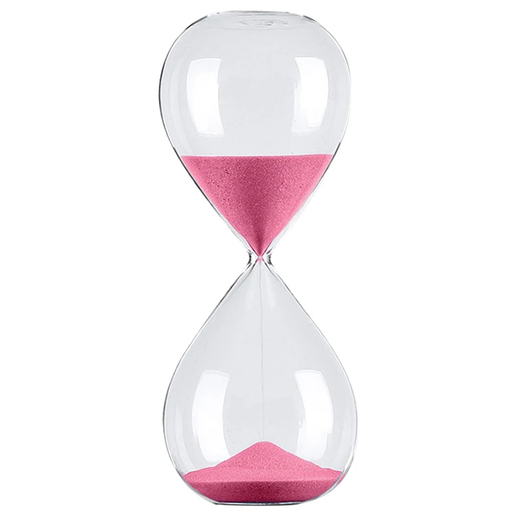 

High Quality 1 Hour Long Sand Timer 60 Minute Empty Hourglass Unity Sand Ceremony Sets Hour Glass for Weddings, High transparency