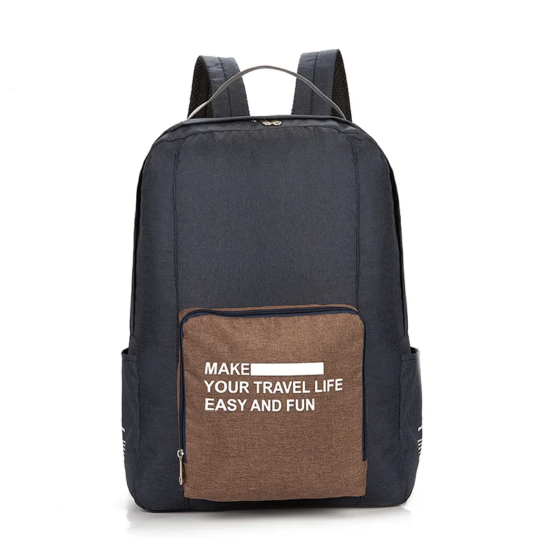 

Customized Waterproof Stored Packable Foldable shoulders Travel Backpack bag