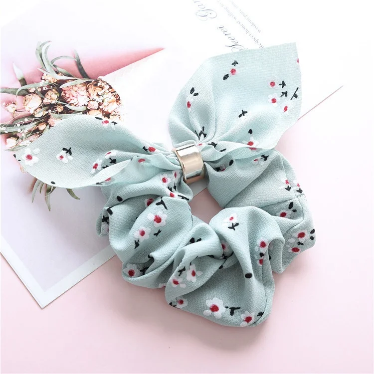 

Girls Women Hair Accessories Bunny Ears Hair Ties Elastic Hair Bands, Picture