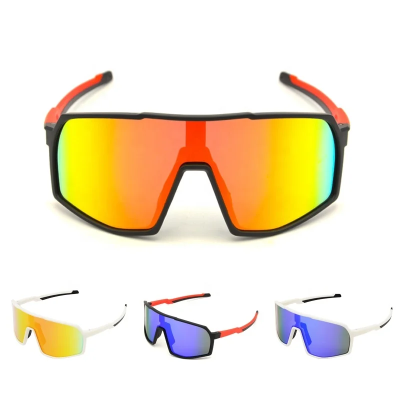 

ZOYOSPORTS Cycling Sunglasses Full Screen Bike eyewear Interchangeable PC lens Unbreakable Lightweight Sports Glasses