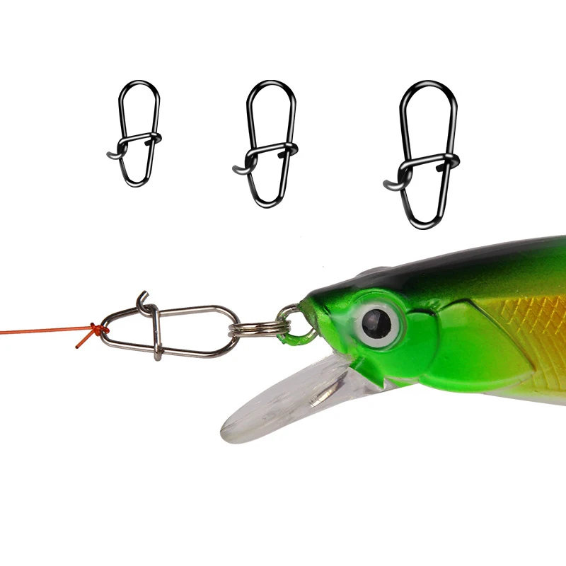 

100pcs Lure bait pin connector big pull pin fishing supplies fishing gear accessories 8-ring Lure connector