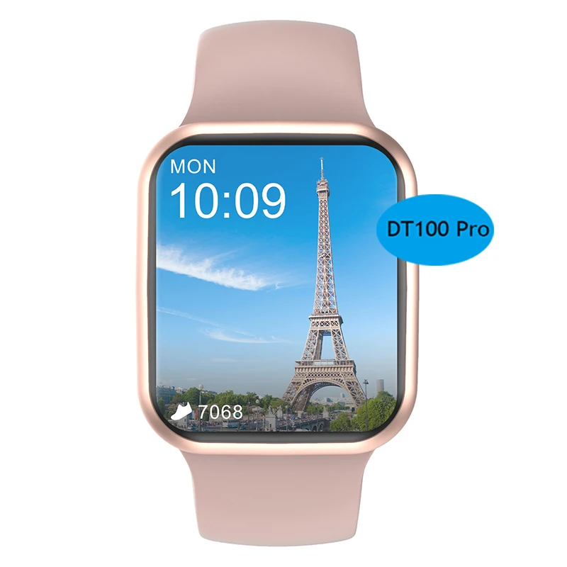 

DT100 Pro 2021 Smartwatch IP68 Waterproof Heart rate Full touch 1.75 Inch Watches for Men Women Round Smartwatch Fitness Tracker, Black, gold, blue, silver