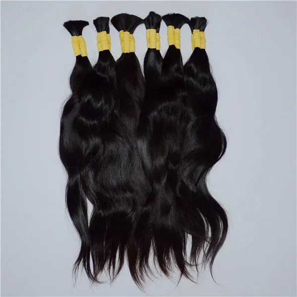 

Mongolian natural black wave virgin remy hair extensions, Natural color