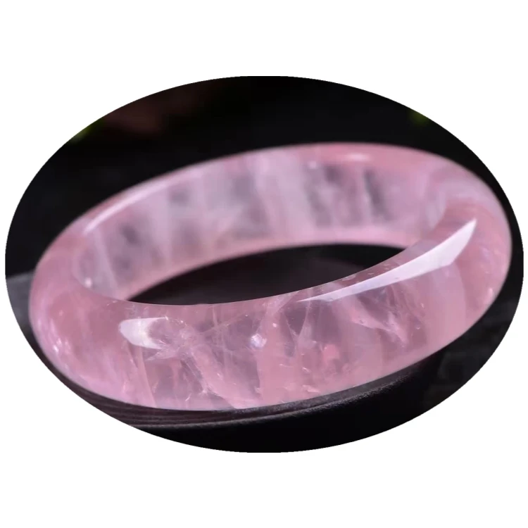 

Rose quartz jadeite jade pink jade bracelet bangle gemstone Ice bracelet lotus rose quartz pink jade Bracelet Bangles