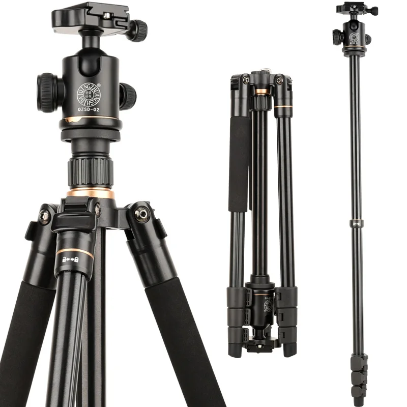 

Q520 &146cm camera tripod & professional tripod stand with Q02 ball head & aluminum portable tripied for video camera