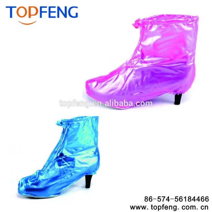 
Fashion Waterproof High Heel Shoes Cover Rain Snow Reusable Protective Shoes Covers for Women High Heel 