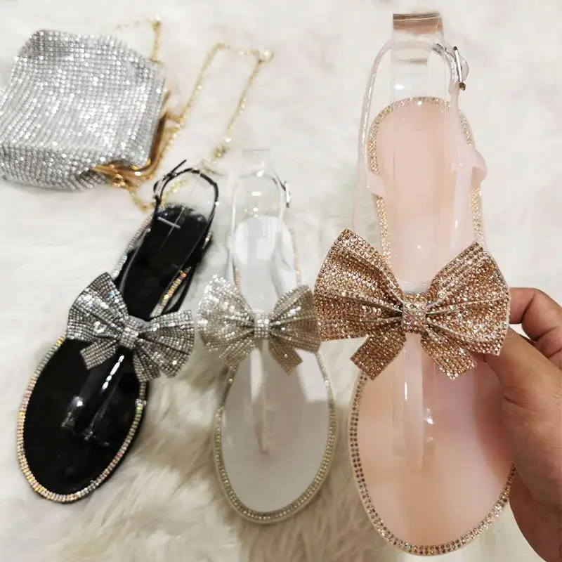 

Quality Fashion Summer Women Sandals Clear Shoes Slip-On Jelly Shoes Ladies Flat Beach Sandals Outdoor Holiday Slides, Jelly pink, white, black