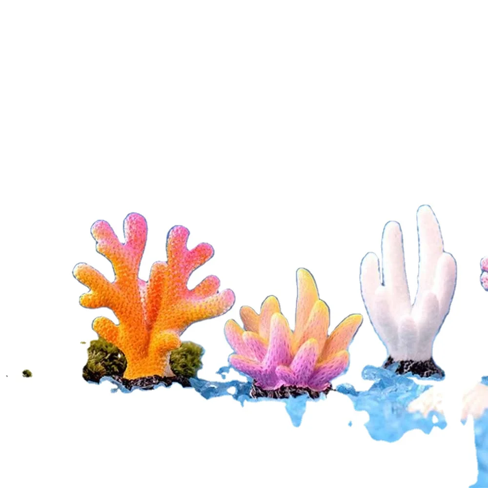 

Colorful Aquarium Resin Coral Ornaments Fish Tank Aquarium Decoration Artificial Coral for Fish Tank Ornaments