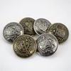 Deepeel B3-13 Sewing Accessories Jacket Suit Shirt Metal Shank Buttons Antique Silver Copper Button