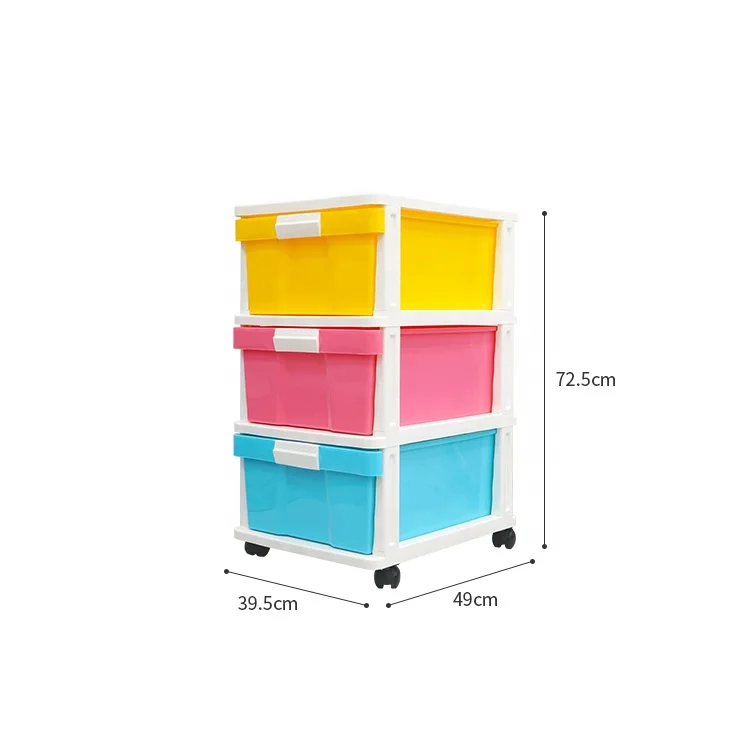 

Living room multi-colored storage clothes baby drawer plastic cabinet with wheels, Red, blue, yellow, green(any color you like)