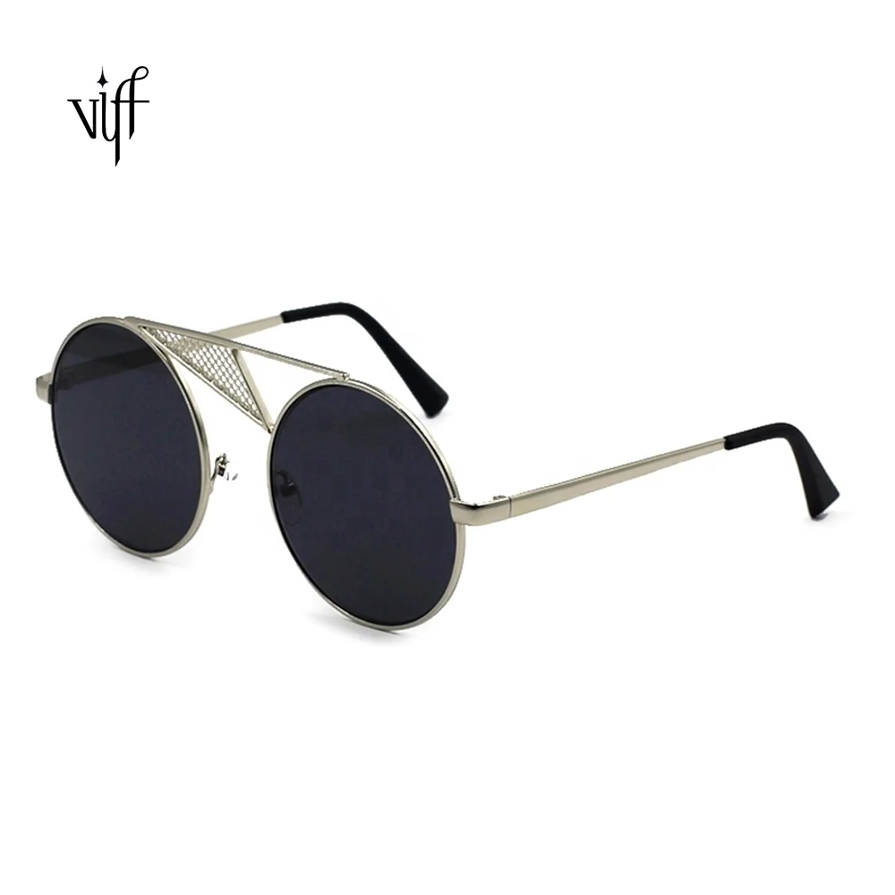 

VIFF Vintage Sunglasses HM19063 Metal Frame Yellow Lans Quality Sunglasses, Multi and oem