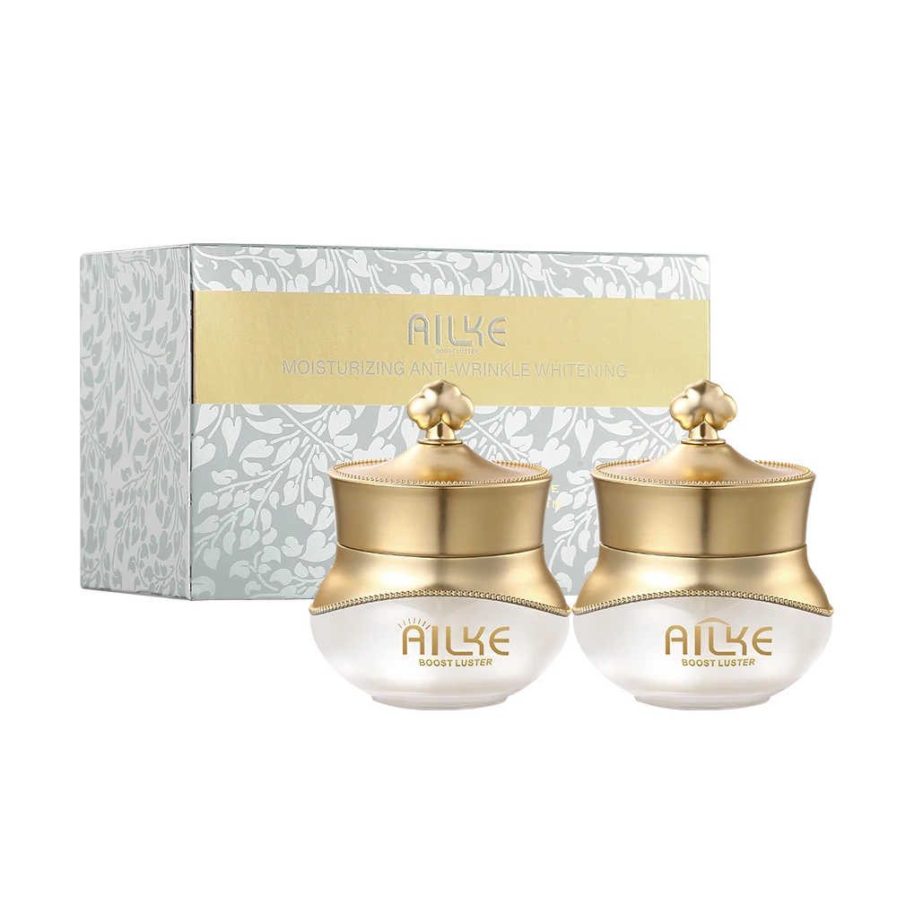 

Ailke Wholesale Women Daily Skincare 2 in 1 Moisturizing Anti Wrinkles Whitening Day Night Face Skin Care Set