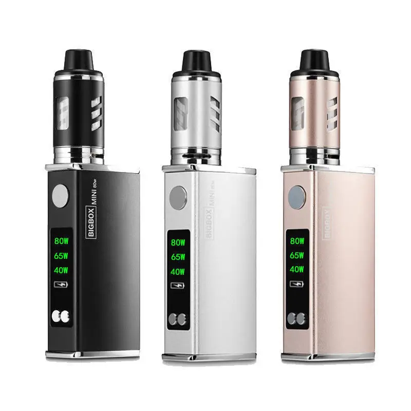 

Big vapor e cig vape mod 80W mod box starter kit, Black;white