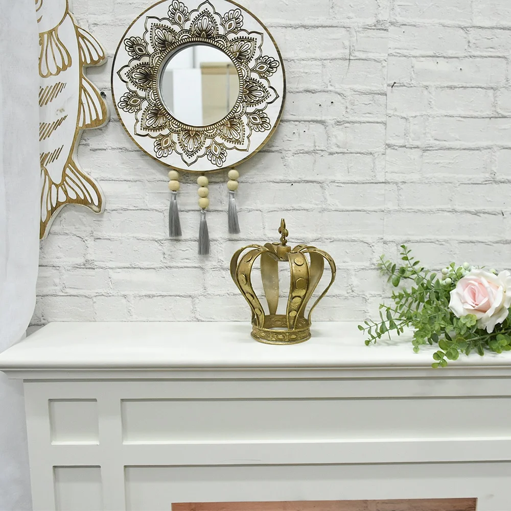 
Luckywind New Design Antique Wood MDF Fireplace Mantel Surround 