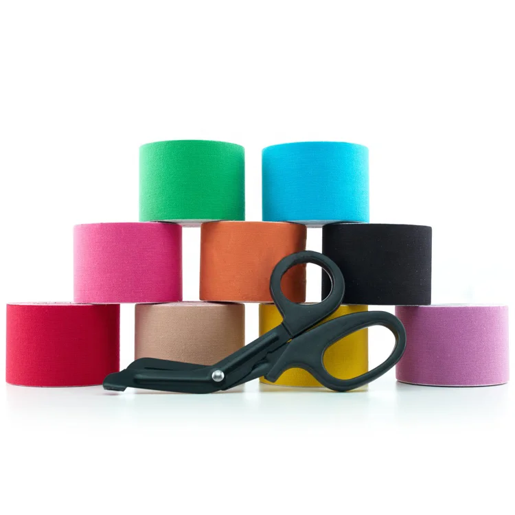 

Multiple colour self adhesive sports tape kinesiology finger tape sports Black Yellow Green Blue Red, More than 200 color