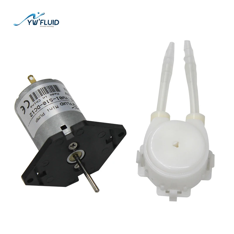 YW01-DC-12V/24V Large Flow 130ml/min Peristaltic Pump Corrosion Resistant Peristaltic Metering Pump