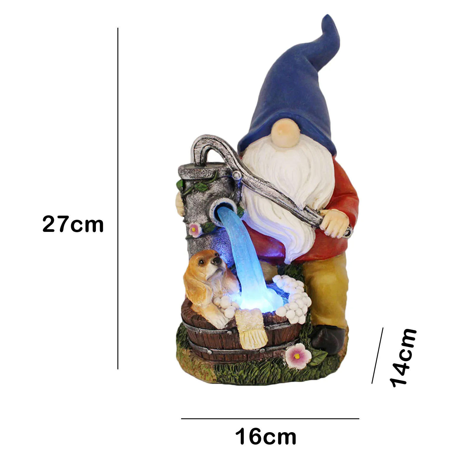 

Resin Garden Dwarf Sculpture Mini Elf Statue ornaments ground figurine courtyard lawn decoration, Mix colors