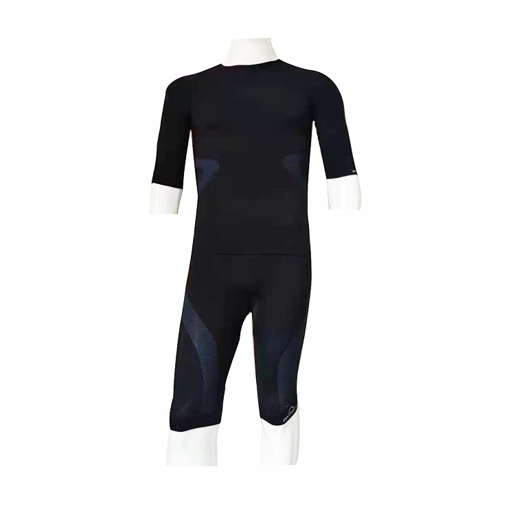 

2021 New Style EMS Training Underwear Jogginganzug Sports Suit Training Sanzug EMS Training SUITS, Black