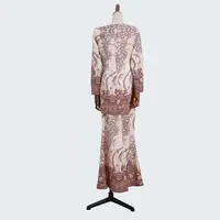 

High quality Modest Muslim Clothing Islamic kebaya Women jubah Malaysia batik Abaya Peplum Melayu jilbab for Baju Kurung