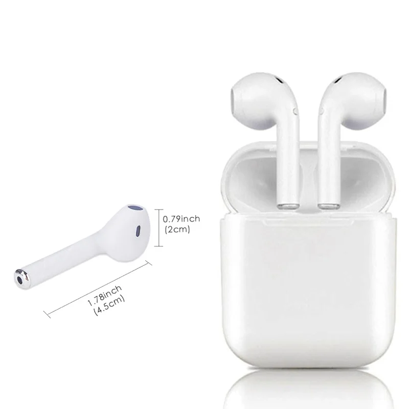 

top quality wireless bluetooth earbuds earphone, White