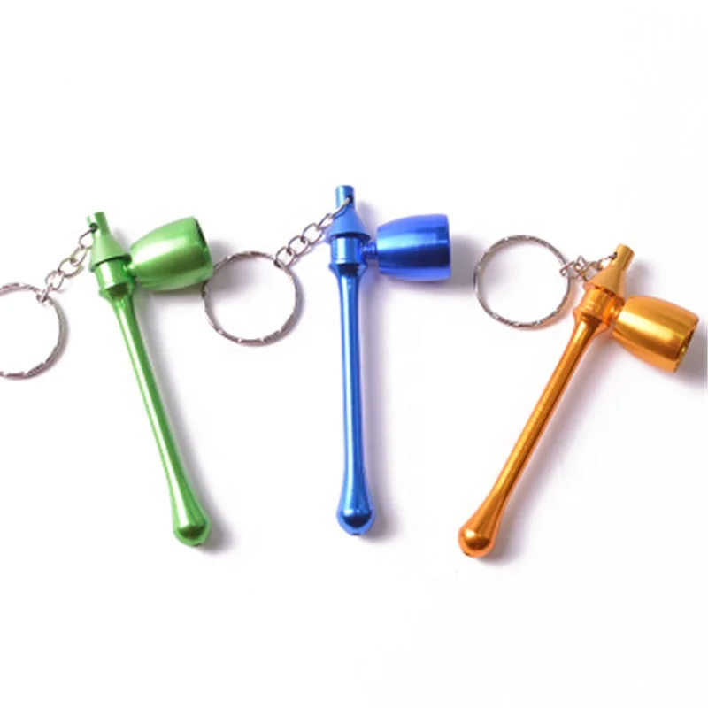 

Metal Hot Selling Mushroom Smoking Pipe Keychains Portable Mini Smoking Accessories, Random