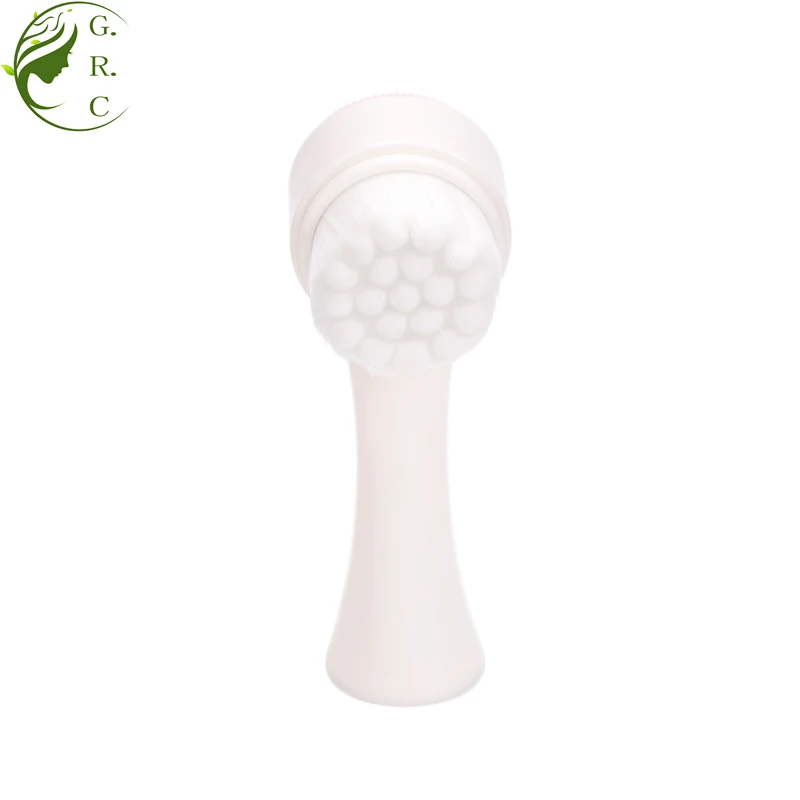 2 In 1 Green Stand Spin Spa Silicon Makeup Remove Dry Face Massag Exfoliator Foam Clean Brushes Facial Cleansing Brush With Box