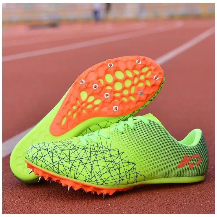 Running spikes shoes men and women sprint track and field shoes professional competition nail shoes size 36-45