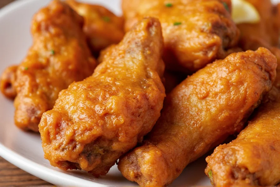 Close-up photography of Wingstop lemon pepper wings showing crispy texture and golden seasoning coating on chicken wings