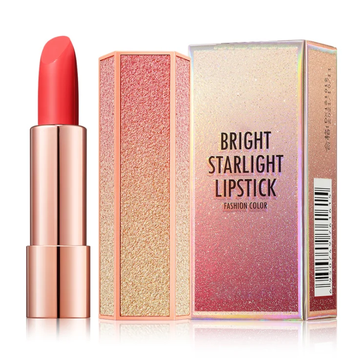 

Hot selling female organic and nature vegan lipstick private label glitter lipstick makeup