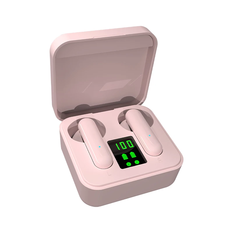 

2021 Twin Wireless Earphones BT 5.0 TWS Mini Bluetooth Earphones Headphones Bluetooth Earbuds with LED display Charging Box